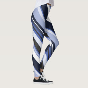 Legging Estrias Diagonais Contemporâneas Monotonárias