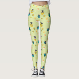 Legging Estudioso engraçado, emojis em pânico