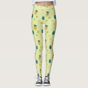 Legging Estudioso engraçado, emojis em pânico