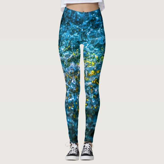 Legging Estudo em Aquarela - Amarelo (Frente)