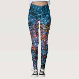 Legging Estudo Em Aquarela - Laranja