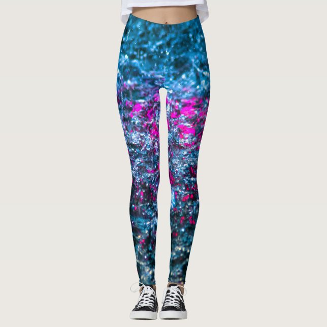 Legging Estudo Em Aquarela - Violeta (Frente)