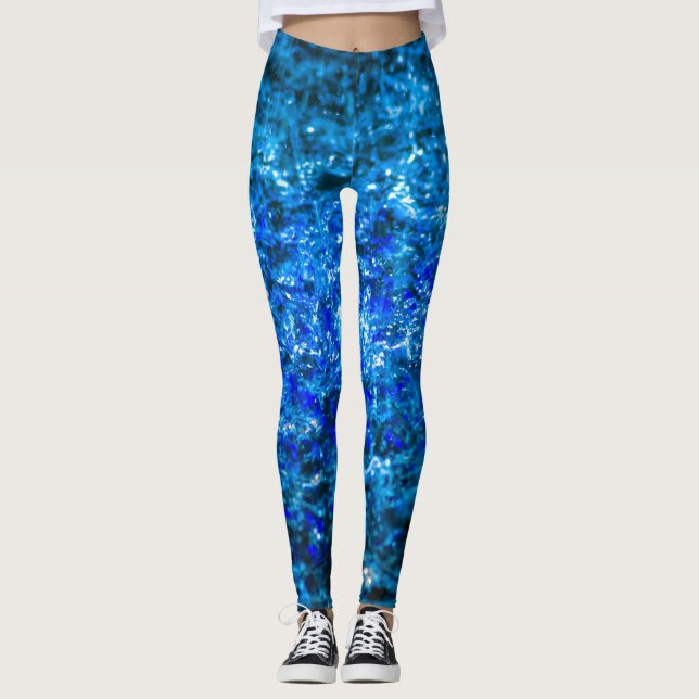 Legging Estudo em Watercolor - Indigo (Frente)