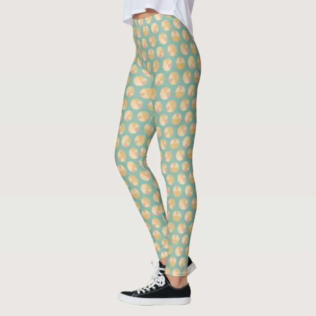 Legging Etapa teste padrão alaranjado & verde de | de Geo (Esquerda)
