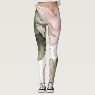 Legging Etéreo Mal-humorado Rosa Preto Dourado Fantasia Ti
