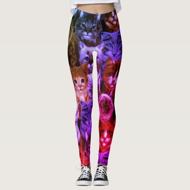 Legging Eterno de gatos Tesouros (Frente)
