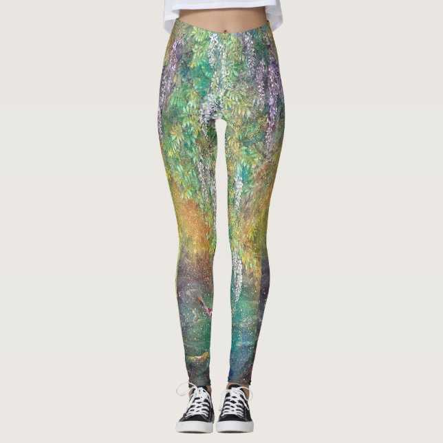 Legging Ethereal Wisteria: The Koi's Golden Dream (Frente)