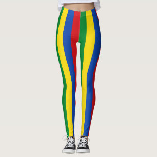 Legging Etiópia - Cores de Bandeiras Nacionais Verticais