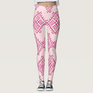 Legging Etnia tribal: abstrato de colheita decorativa.