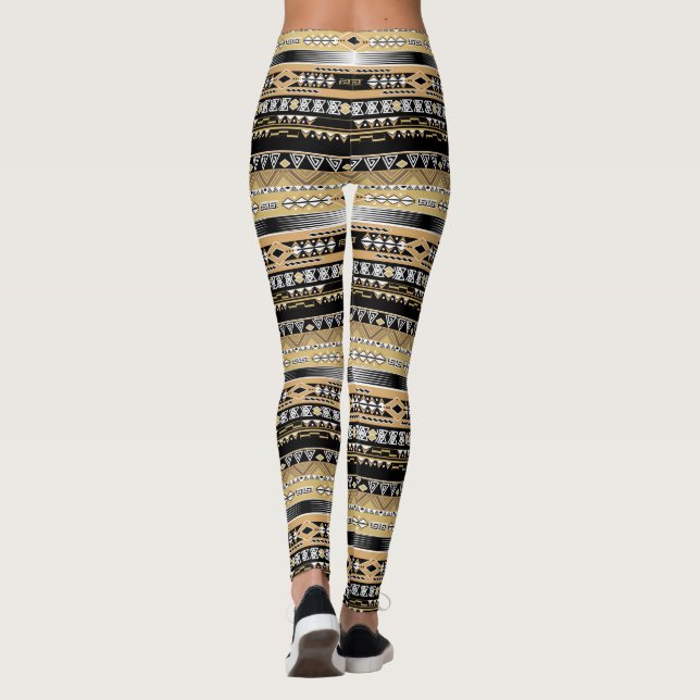 Legging Étnica, tribal, ornamento (Verso)