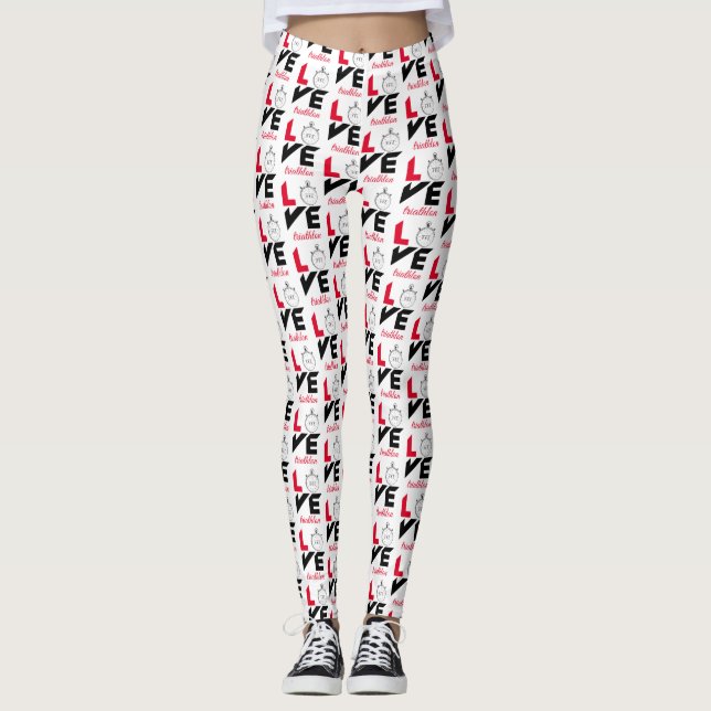 Legging Eu adoro triatlo (Frente)