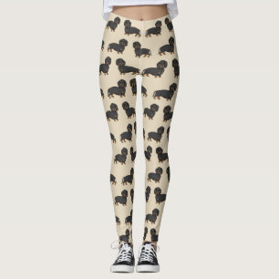 Legging Eu Amo Cachorros-De-Olho-Preto Bonito