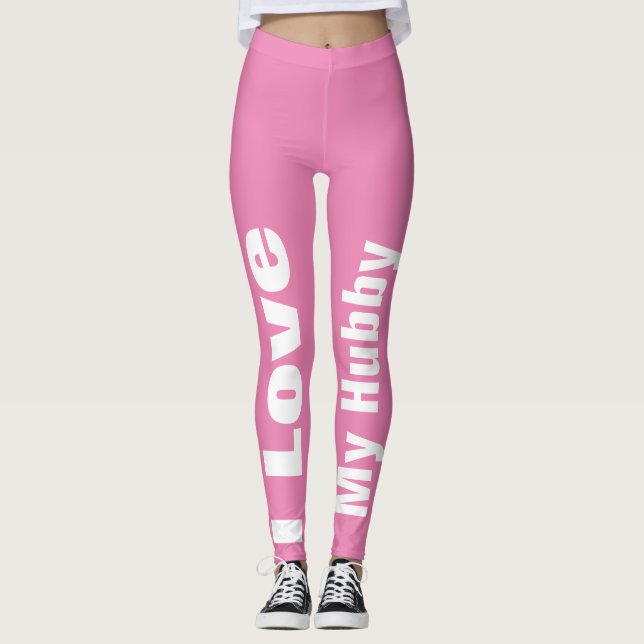 Legging Eu Amo Minha Giva Branca Rosa Rosa Gira Giva 2020 (Frente)