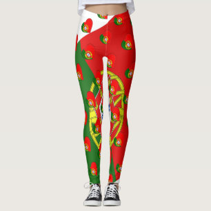 Legging Eu Amo Portugal Cores De Bandeiras Portuguesas Eng