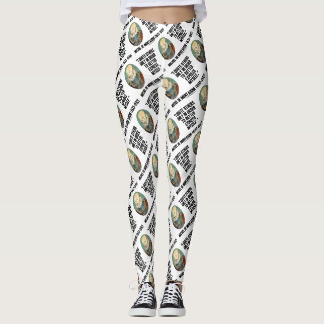 Legging Eu Cito Outros Melhor Expresso a Mim Mesmo de Mont (Frente)