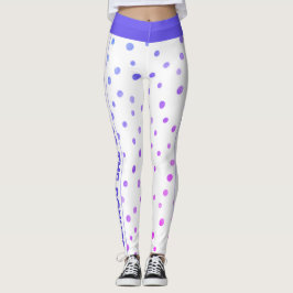 Legging Eu faço isso para as rosquinhas brancas com pontos