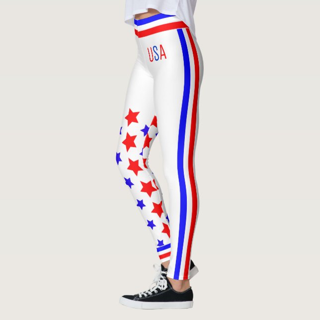 Legging EUA Stars and Stripes (repugnante) (Esquerda)