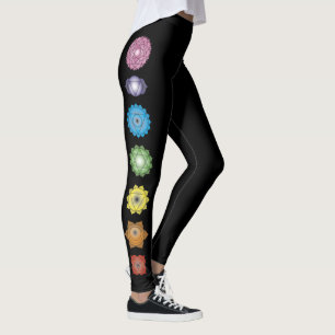 Legging Exercício da malhação de Chakras da ioga