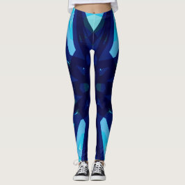 Legging Exercício De Malhação De Yoga Gym Padrão De Luz Az