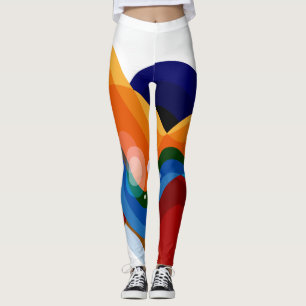 Legging exercite o leggin engraçado das caneleiras