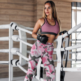 Legging Exército de Camo Rosa Padrão | Leguminosas