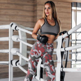 Legging Exército Red Camo Patternado | Leguminosas