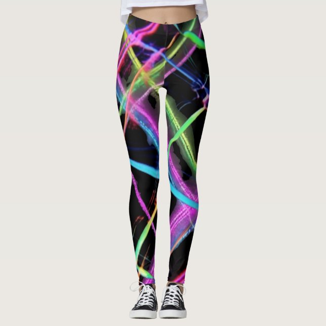 Legging Exibição de luz neon (Frente)