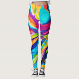 Legging Explosão de energia vibrante
