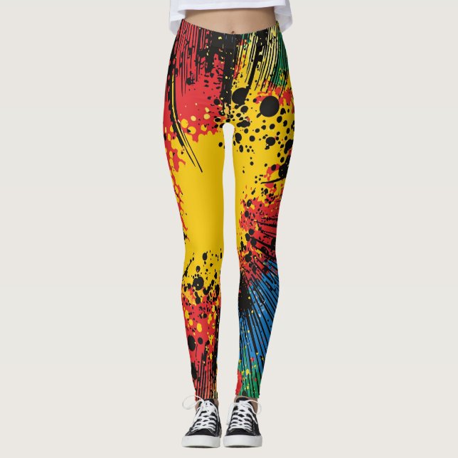 Legging Explosão de Pop de estilo cômico (10) (Frente)