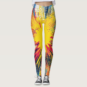 Legging Explosão de Pop de estilo cômico (3)