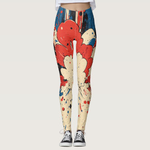 Legging Explosão de Pop de estilo cômico (4)