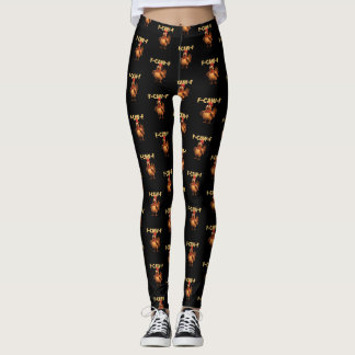 Legging F Caw F Funny Chicken Pun Dark Humor Sarcasm 