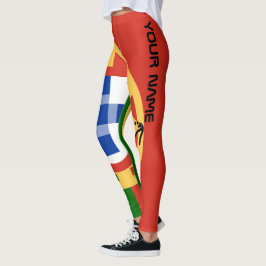 Legging Fã de Futebol Personalizado de Portugal