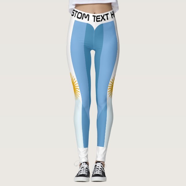 Legging Fã Personalizado de Futebol da Argentina (Frente)
