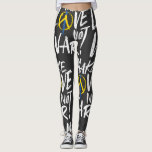 Legging Faça amor não guerra apoiar a Ucrânia<br><div class="desc">Faça o Amor Não Guerra mostrar seu apoio e amor pela Ucrânia. O logotipo design da Paz,  nas cores da bandeira ucraniana,  é perfeito para pessoas que estão com a Ucrânia. Esta design também ajustado a tempo do Dia da Terra,  celebrado no dia 22 de abril.</div>