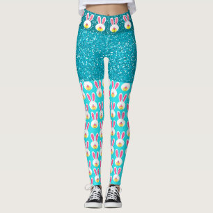 Legging Faça as pernas da moda do Pop de coelho