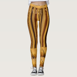 Legging Faça sua própria África Giraffe Padrão animal desi