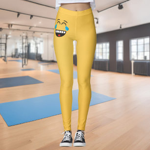 Legging Face com lágrimas de alegria
