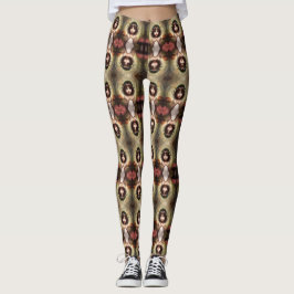 Legging Fada de cogumelos brancos