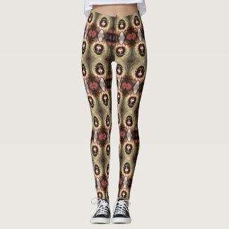 Legging Fada de cogumelos brancos