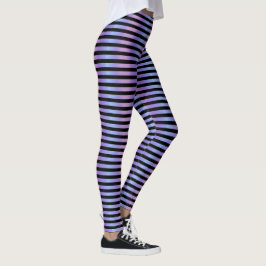 Legging Fada Lavanda Rosa Pastel Gradiente Ombre Listrado
