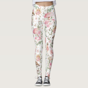 Legging Fada Quimológica Fada Encantada Floresta Rosa Flor