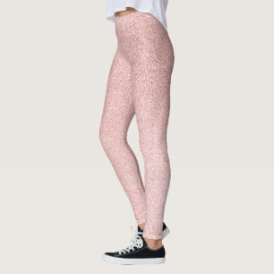 Legging faísca rosa dourado