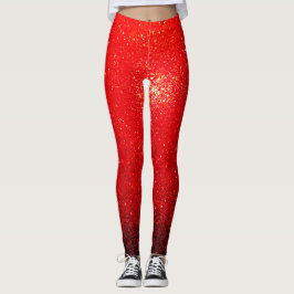 Legging Faíscas do vermelho