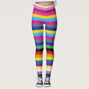 Legging Faixa de cores do sinalizador de orgulho