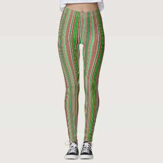Legging Faixa de Natal Vertical