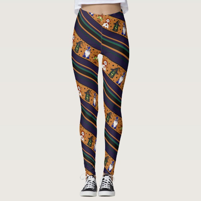 Legging Faixa do Gnome-o-Ween (Frente)