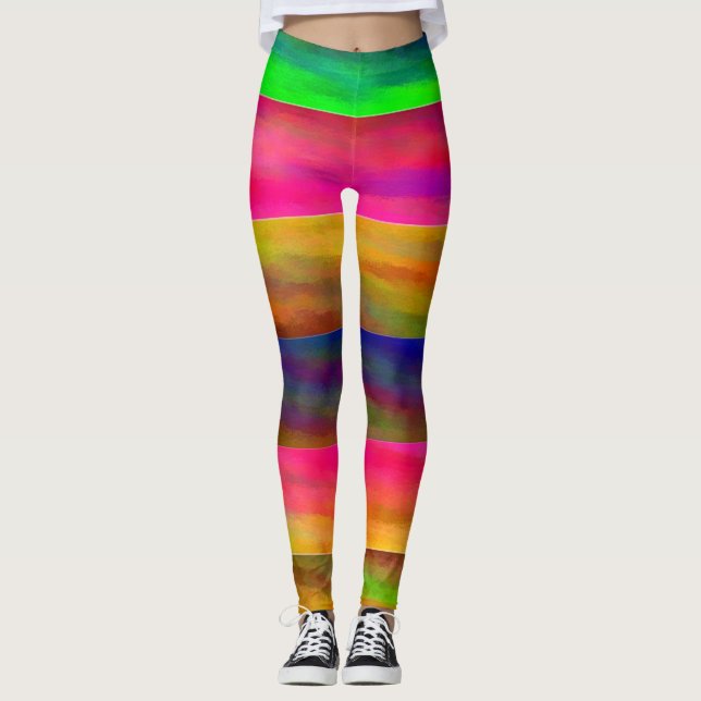 Legging faixas coloridas (Frente)