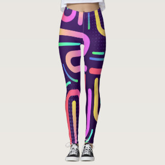 Legging faixas coloridas