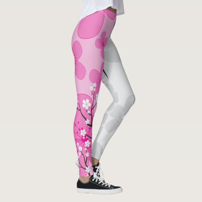 Legging Faixas de Flor de Cerejeira (Direita)